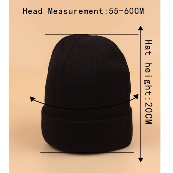 Black Knit Beanie Hat California Tag - Picture 3 of 7